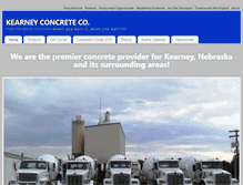 Tablet Screenshot of kearneyconcrete.com